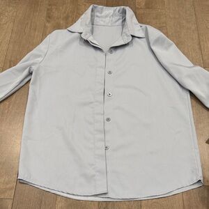 Women's Light Gray Button Down Shirt